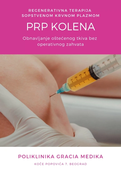 PRP Kolena Metoda Procedura Gracia Medika